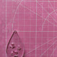 2 inch Stars Teardrop Earrings Silicone Mould