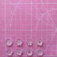 0.5 inch Flowers Set 2 Silicone Mould