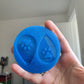 2 inch Dog Paw Teardrop Earrings Silicone Mould