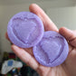 2 inch Geometric Floral Heart Silicone Moulds