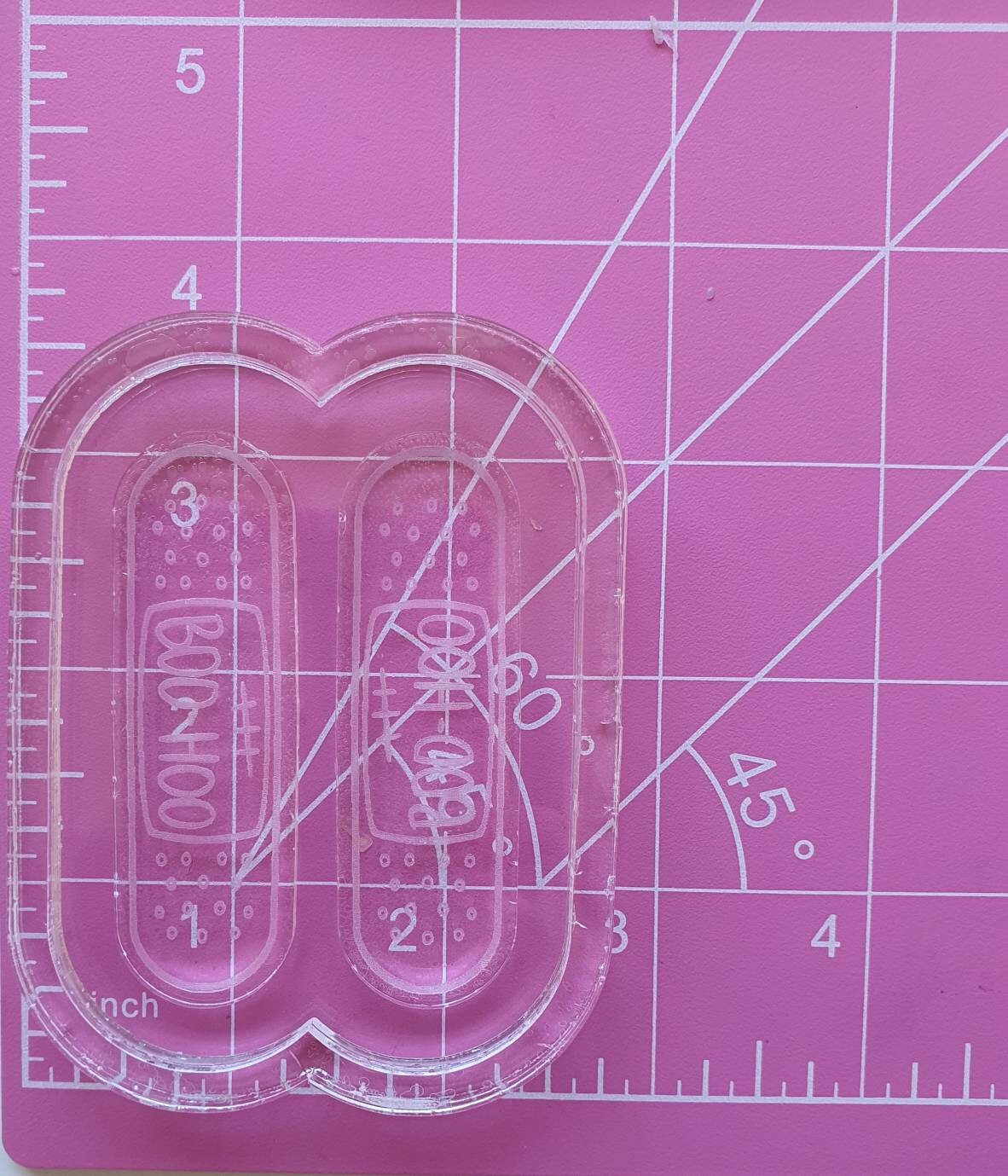 2.5 inch Boo-Hoo Plasters Silicone Mould