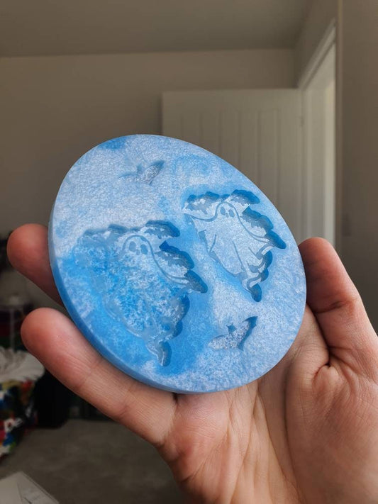 2 inch Ghosts With Bats Silicone Mould