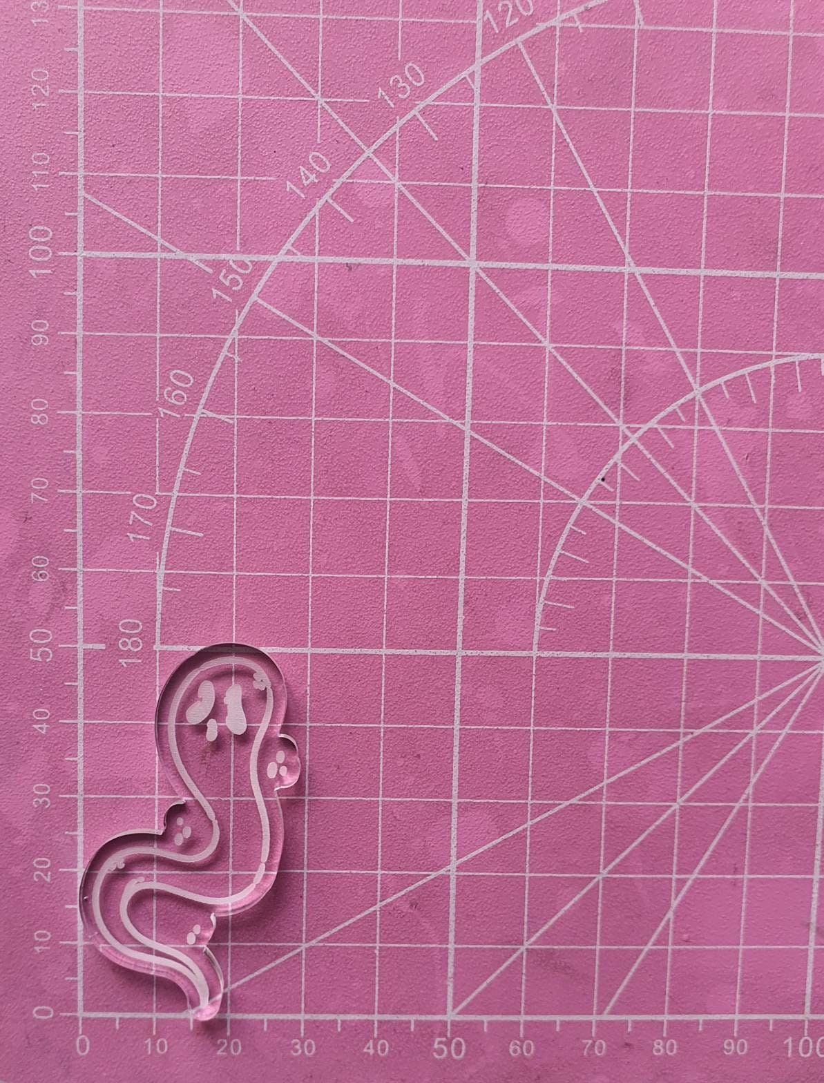 2 inch Swirly Ghosts Silicone Mould