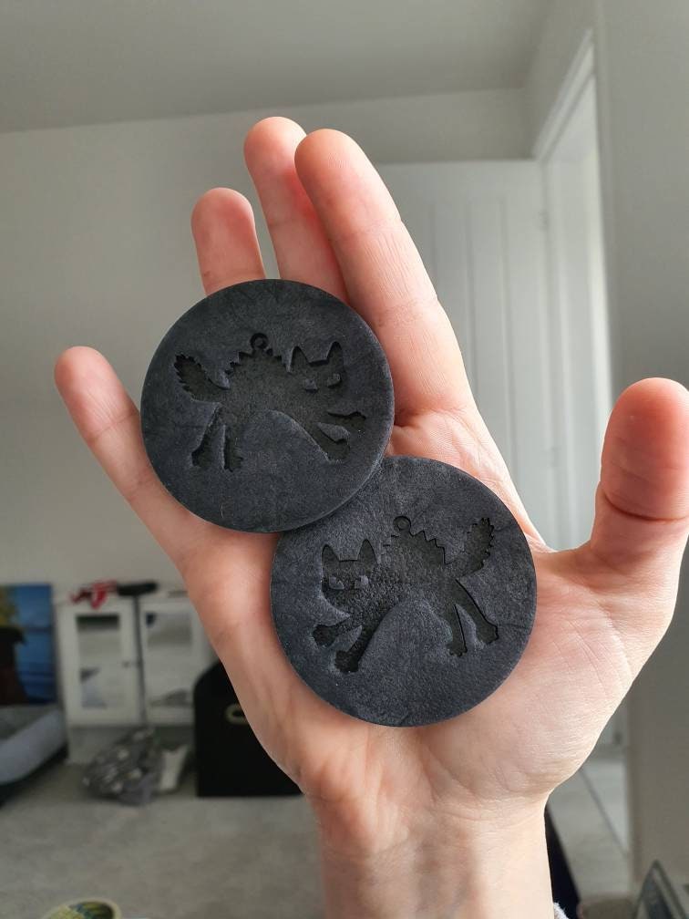 1.8 inch Scardy Cat Silicone Moulds