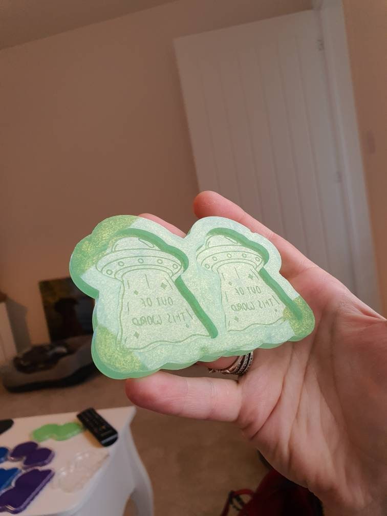 2 inch Out Of This World UFOs Silicone Mould