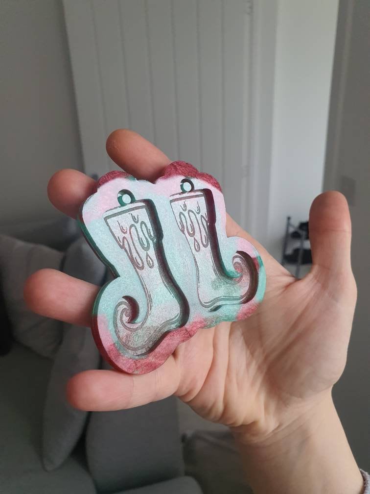 2.5 inch Christmas Elf Shoes Silicone Mould