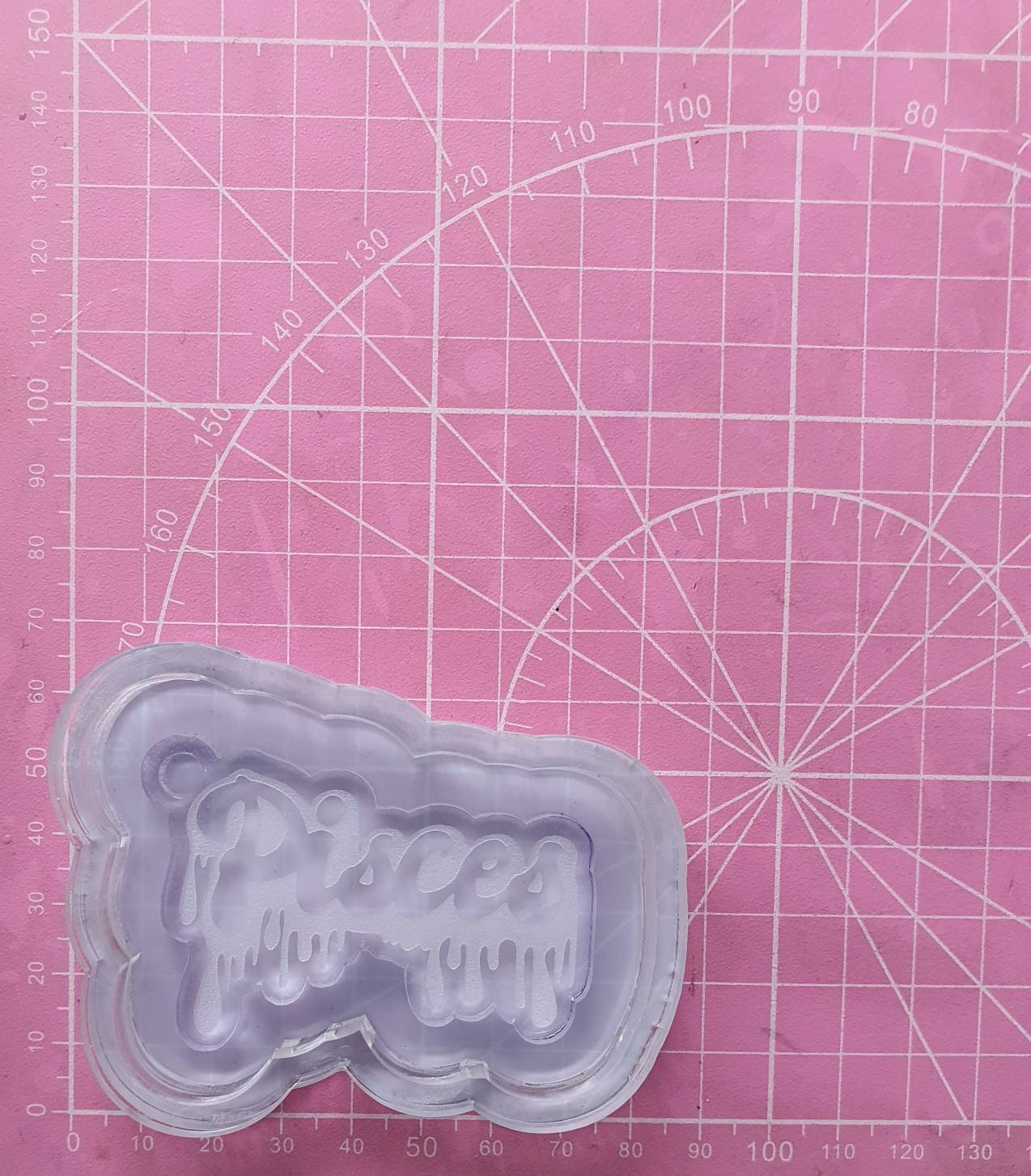 Dripping Pisces Keyring Silicone Mould