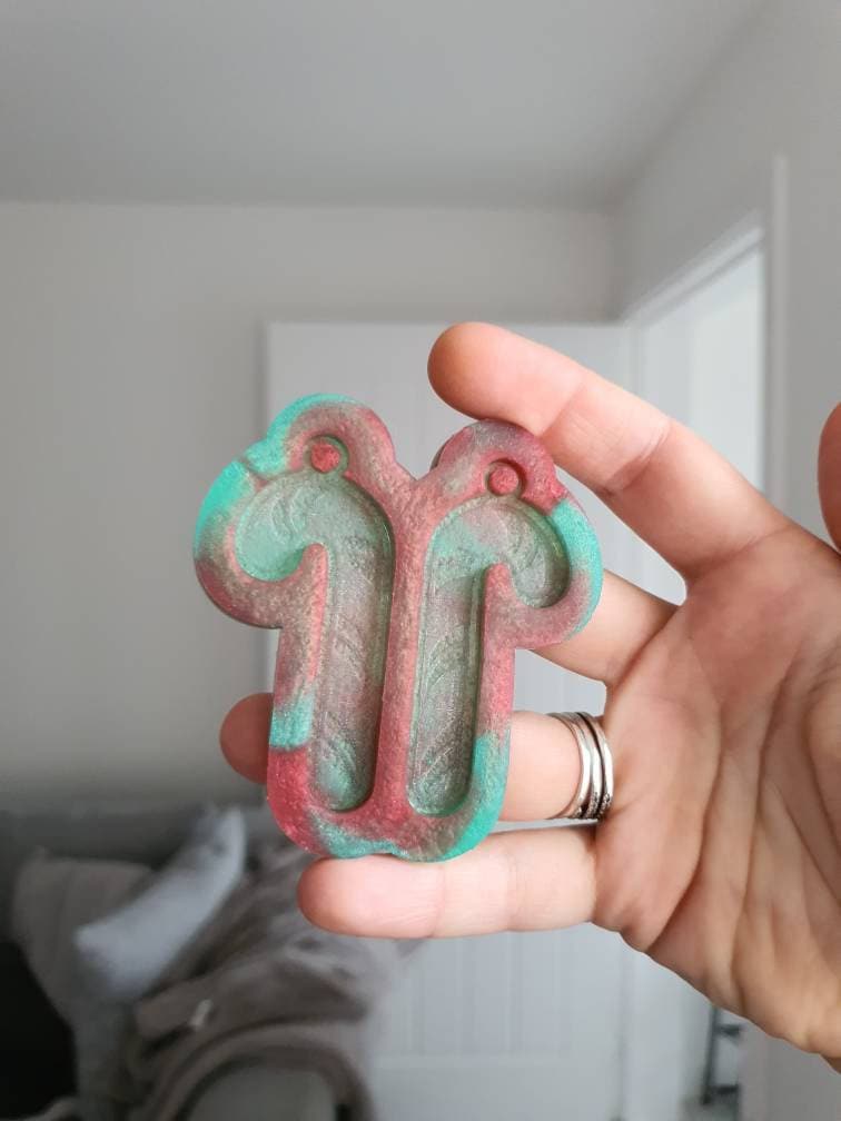 2.5 inch Christmas Candy Canes Silicone Mould