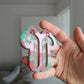 2.5 inch Christmas Candy Canes Silicone Mould