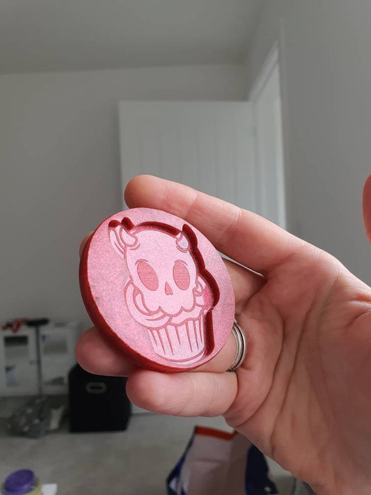 2 inch Devil Skull Cupcake Silicone Mould