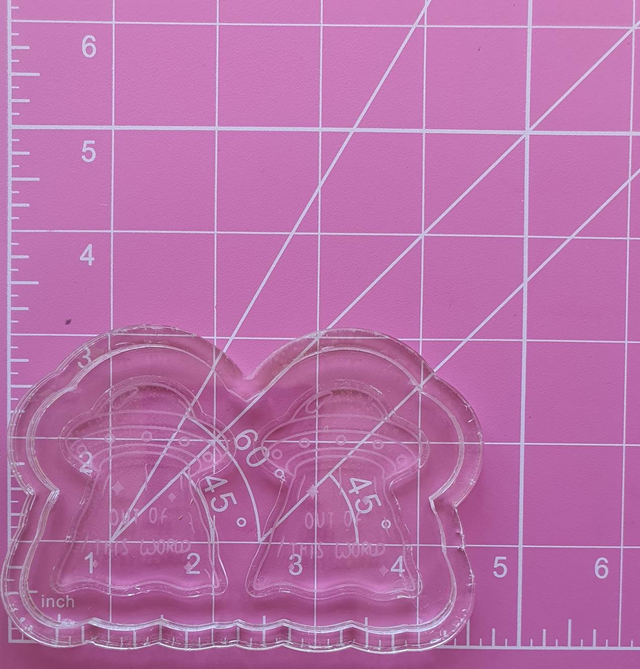 2 inch Out Of This World UFOs Silicone Mould