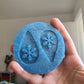 2 inch Christmas Snowflake Teardrop Earrings Silicone Mould