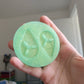 2 inch Christmas Holly Teardrop Earrings Silicone Mould