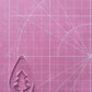 2 inch Christmas Tree Teardrop Earrings Silicone Mould