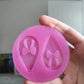 2 inch Bow Teardrop Earrings Silicone Mould