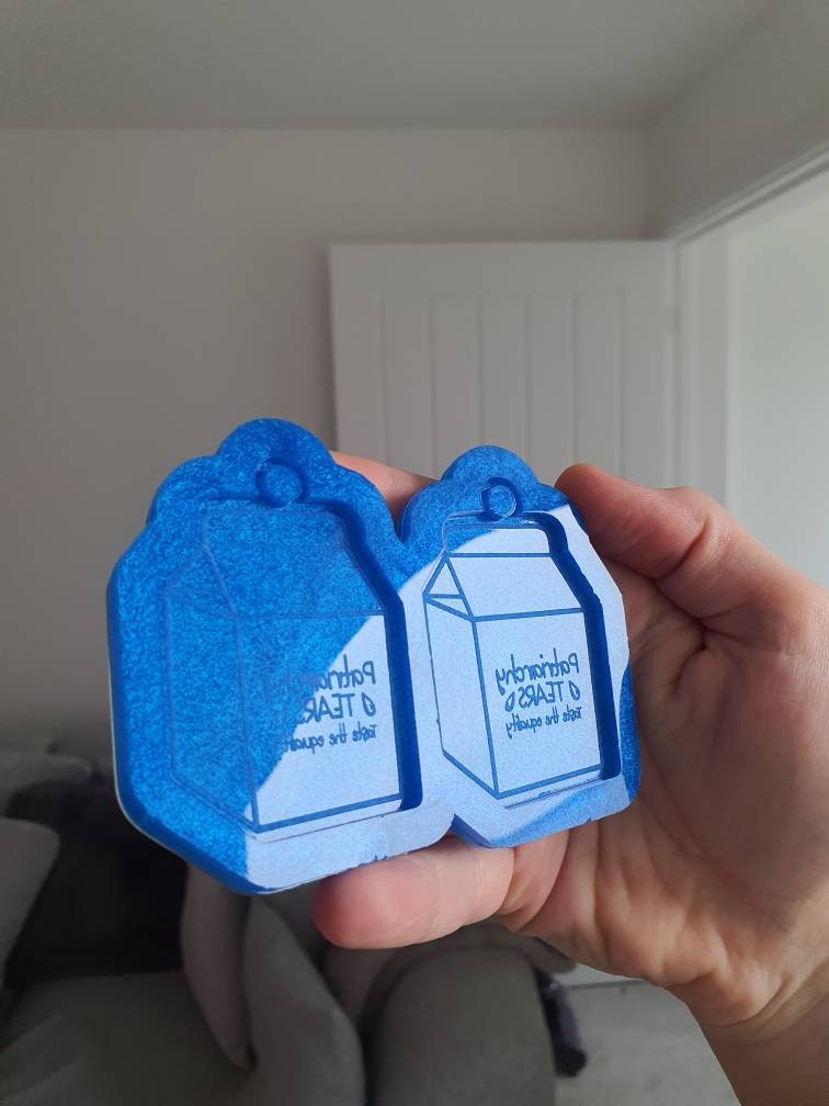 2.5 inch Patriarchy Tears Cartons Silicone Mould