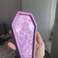 6.5 inch Floral Skeleton Coffin Silicone Mould