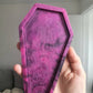 6.5 inch Floral Skeleton Coffin Silicone Mould