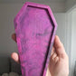 6.5 inch Floral Skeleton Coffin Silicone Mould