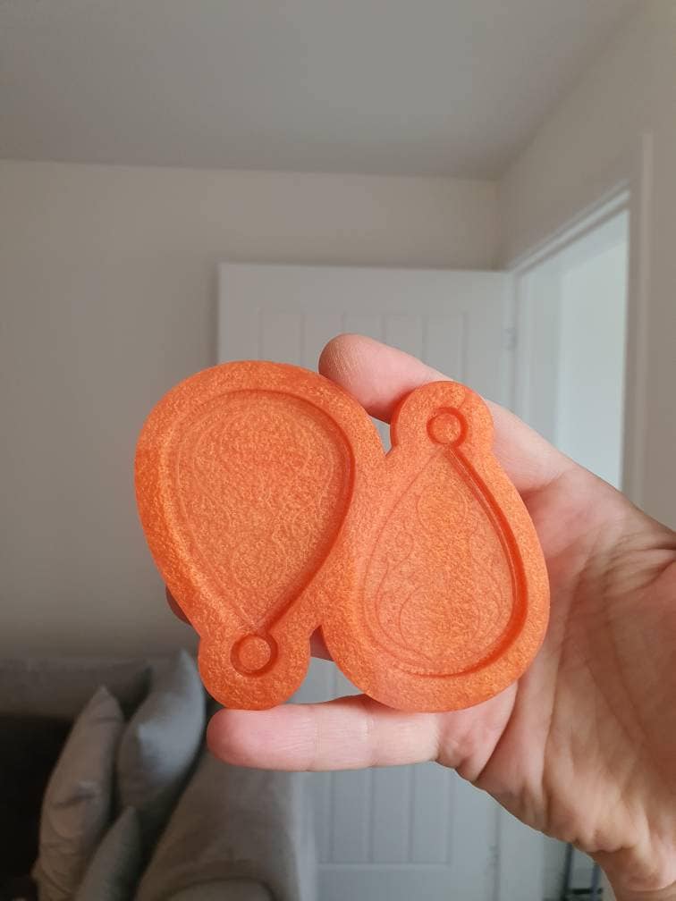 2.5 inch Pumpkin Planchettes Silicone Mould