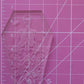 6.5 inch Floral Skeleton Coffin Silicone Mould