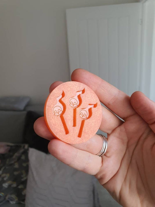 Skull Face Matchsticks Silicone Mould