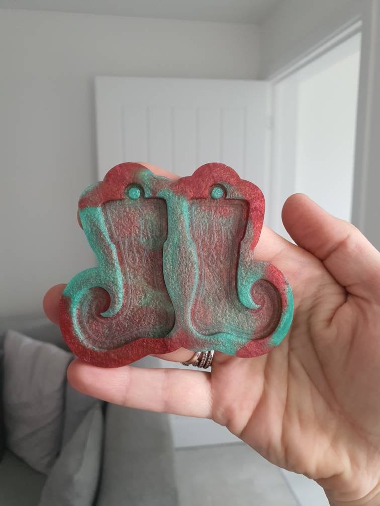 2.5 inch Christmas Elf Shoes Silicone Mould