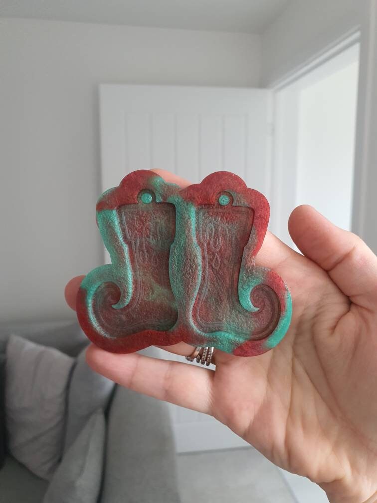 2.5 inch Christmas Elf Shoes Silicone Mould
