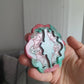 2.5 inch Christmas Bats In Santa Hats Silicone Mould