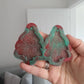 2.5 inch Spooky Cute Christmas Trees Silicone Mould