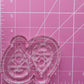 2.5 inch Spooky Christmas Planchettes Silicone Mould