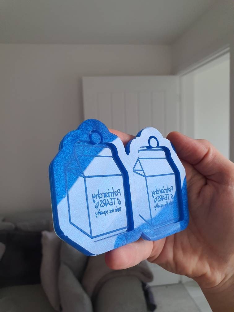 2.5 inch Patriarchy Tears Cartons Silicone Mould