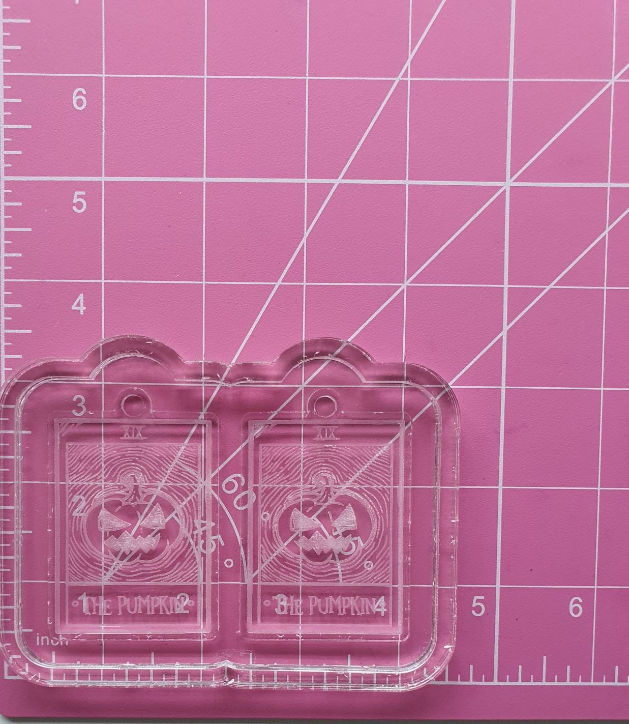 2.5 inch Pumpkin Tarot Cards Silicone Mould