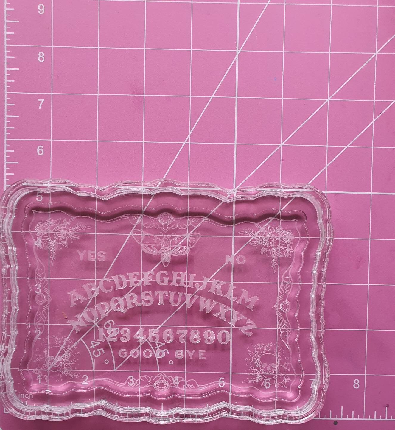 6 inch Moth Ouija Board Silicone Mould