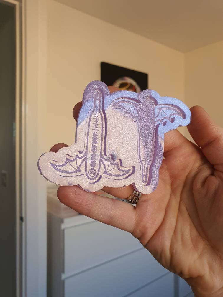 2.5 inch Bat Winged Thermometers Silicone Mould