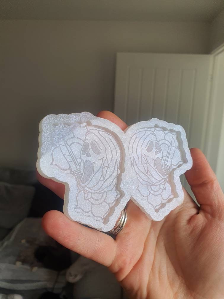 2.5 inch Floral Ghost Silicone Mould