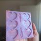 1.6 inch Rude Love Hearts Silicone Mould Set 2