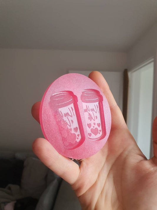 2 inch I Love You A Latte Coffee Cups Silicone Mould