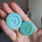 1 inch Vegan Logo Silicone Moulds