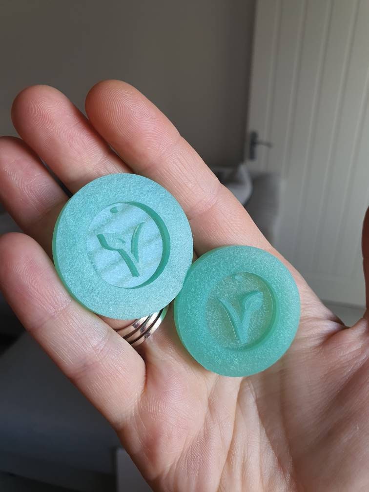 1 inch Vegan Logo Silicone Moulds