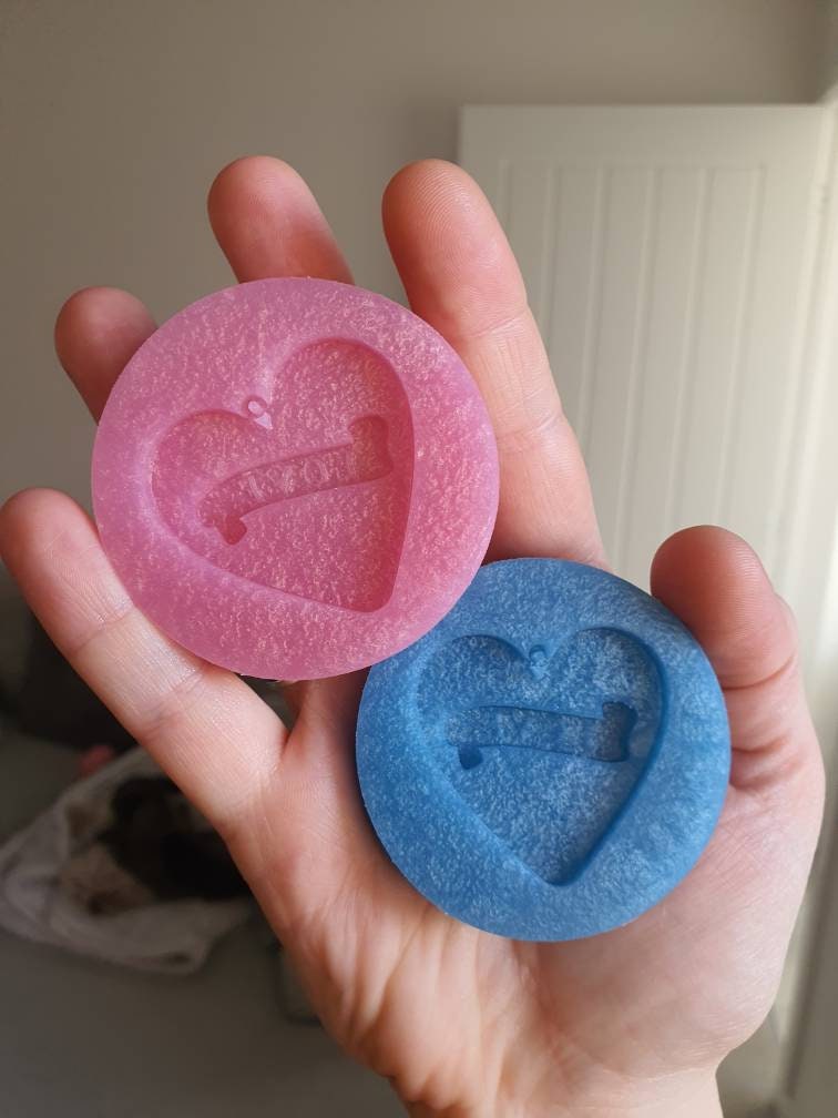 1.5 inch Layered Love Hearts Silicone Moulds