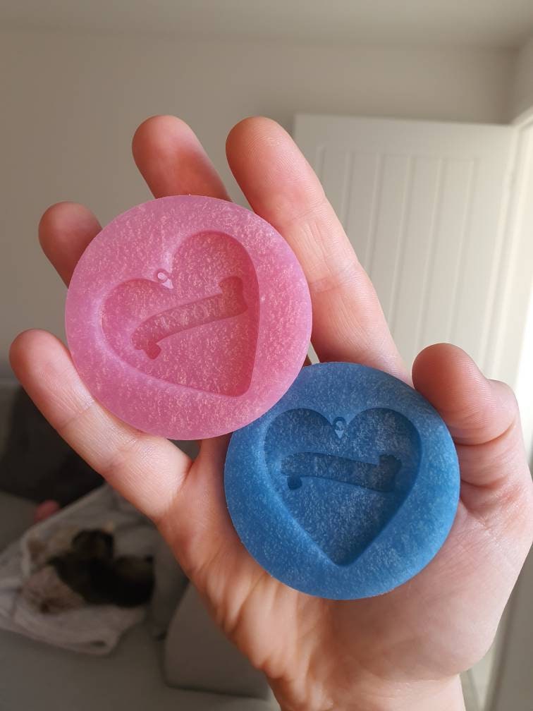 1.5 inch Layered Love Hearts Silicone Moulds