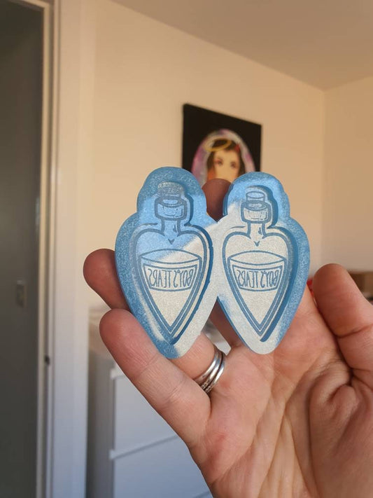 2.5 inch Boys Tears Bottles Silicone Mould
