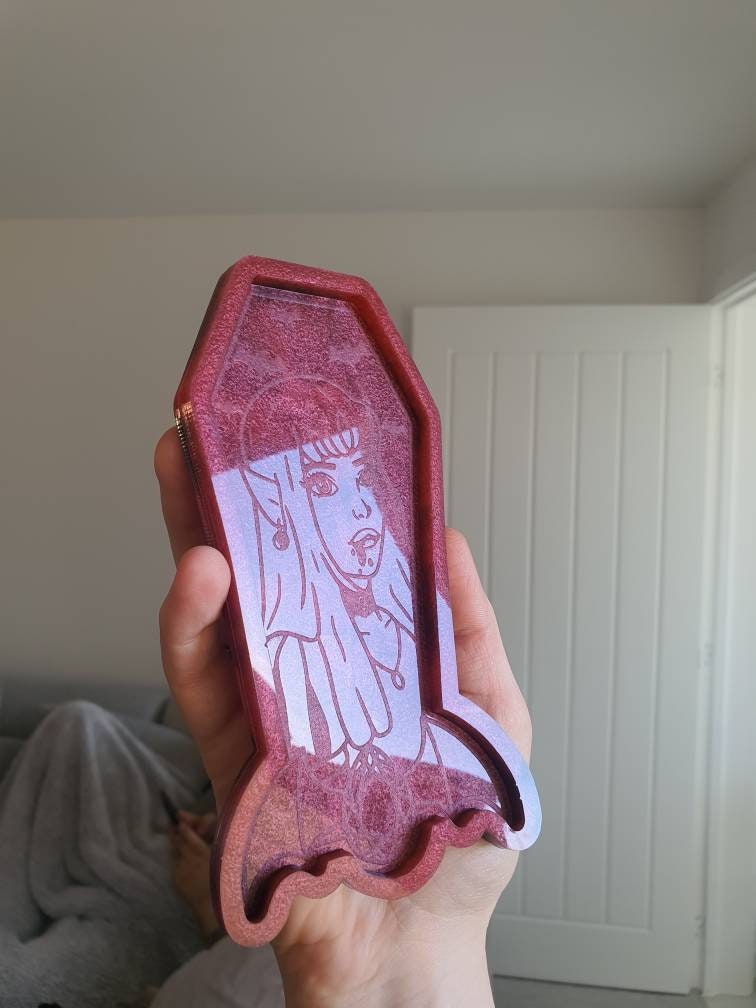 6 inch Vampire Lady Coffin Silicone Mould