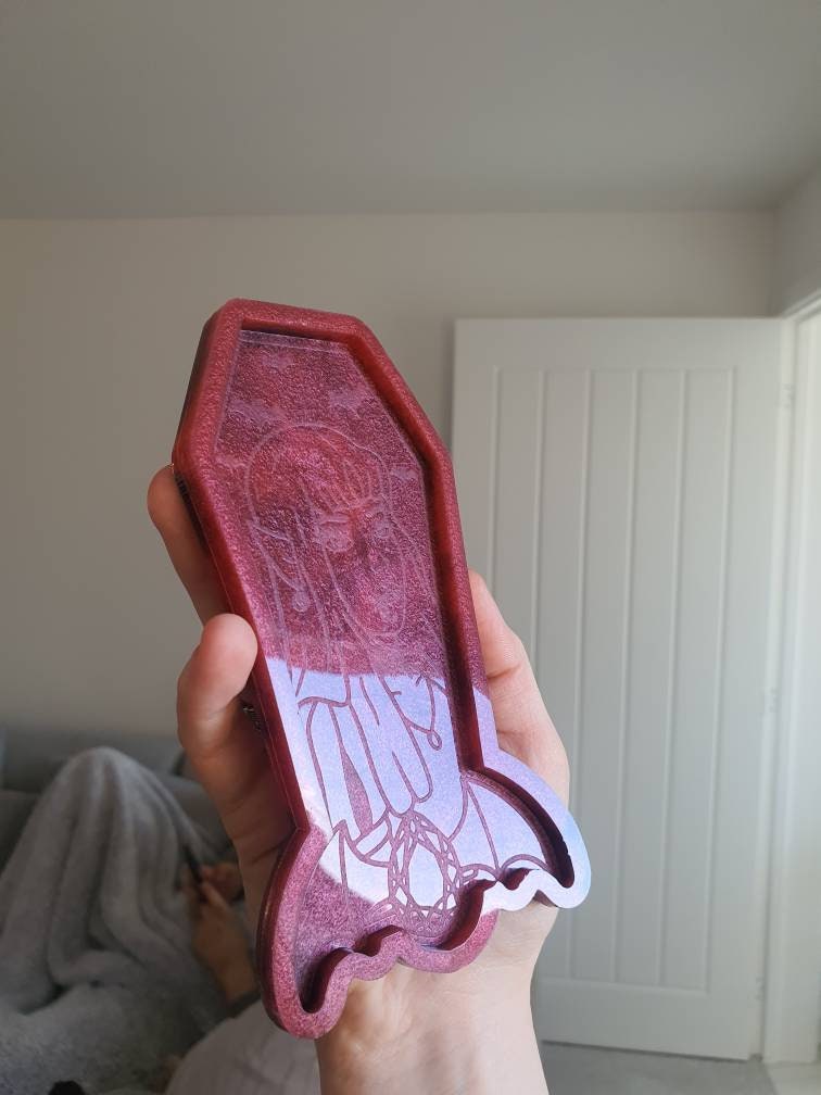 6 inch Vampire Lady Coffin Silicone Mould