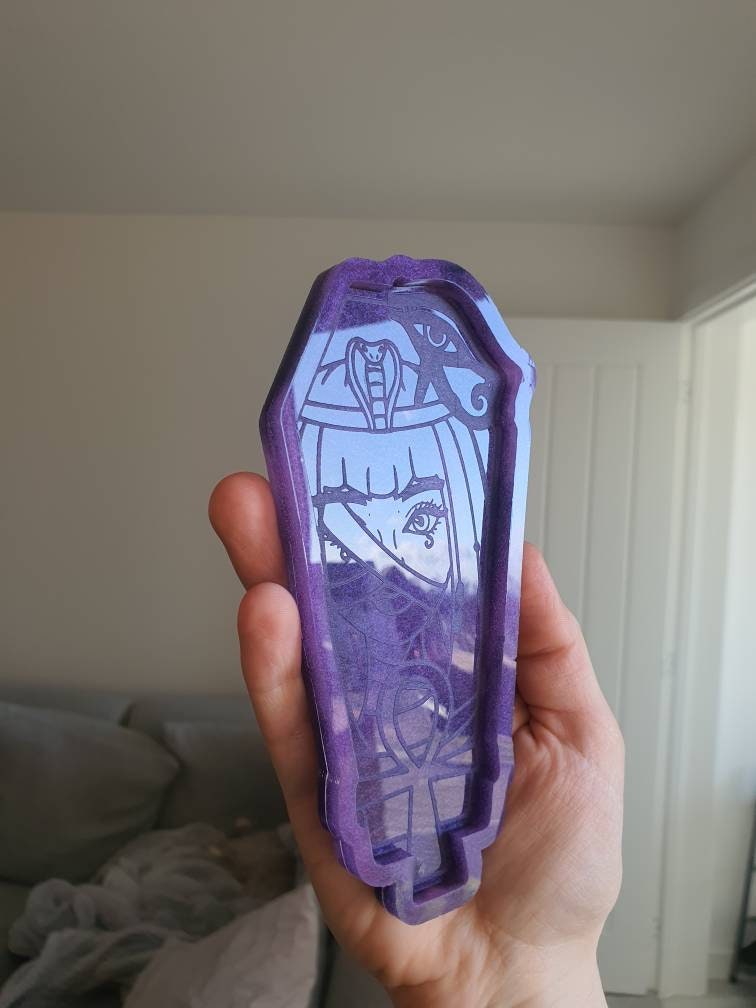 6 inch Egyptian Lady Coffin Silicone Mould