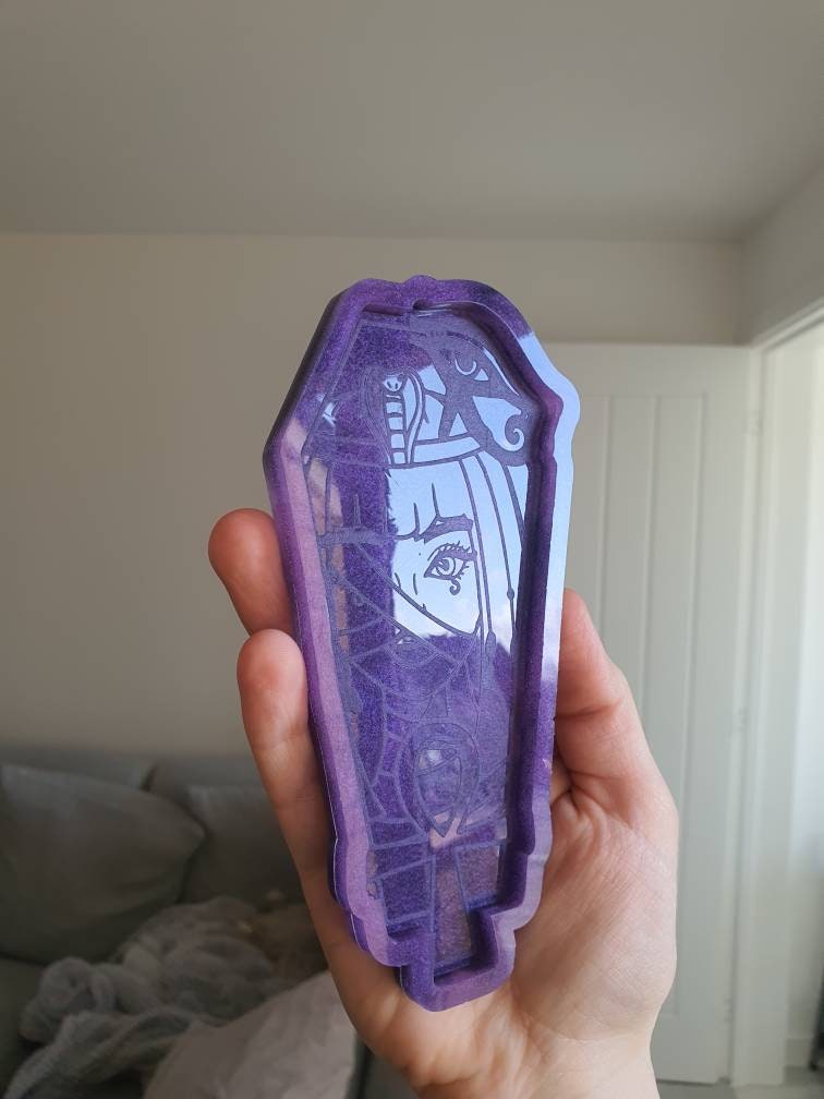 6 inch Egyptian Lady Coffin Silicone Mould
