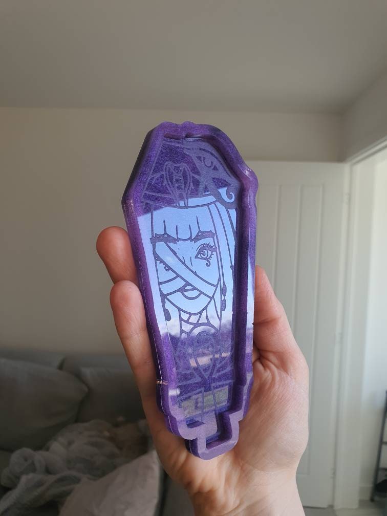 6 inch Egyptian Lady Coffin Silicone Mould