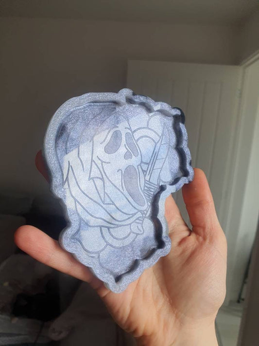 5 inch Floral Ghost Silicone Mould