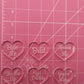 1.6 inch Rude Love Hearts Silicone Mould Set 1